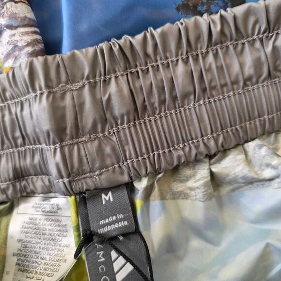 Adidas by Stella McCartney Earth Collage Woven Track Pants Women's Medium M Grey - Picture 14 of 16